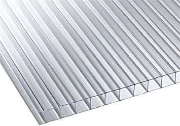 Placa de policarbonato alveolar Macrolux – Grosor 10 mm – 2500 x 1050 mm transparente