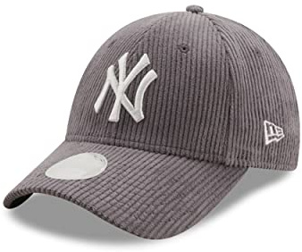 New Era Cord Kappe Major League Baseball New York Yankees Basecap Teamlogo Frauencap verstellbar grau - One-Size