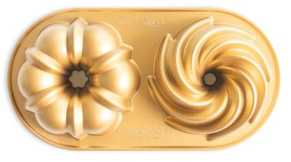 Nordic Ware Classic Gugelhupf Duet, 5 Tassen, Gold