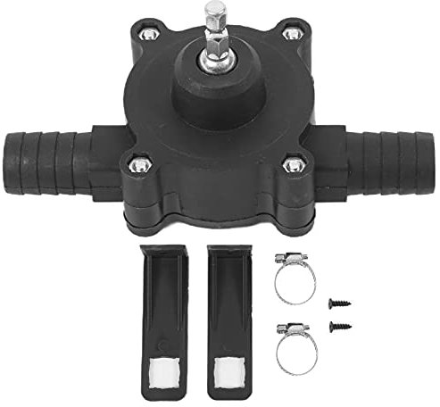 Pompe à perceuse Manuel de pompage DC à main noire électrique Pompe à forage micro-auto-amorçage Pompe de transfert d'eau pour le jardinage domestique