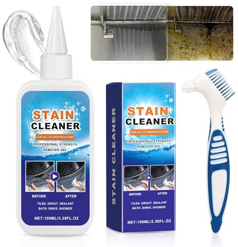 Household Stain Removing Gel, 2025 Upgraded Washing Machine Cleaner, Powerful Stain Remover Quick Stain Removal for Washing Grout, Tile, Refrigerator, Windows, Bathroom (1)