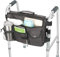 Doppelseitige Tasche für Rollator und faltbare Rollator (schwarz)