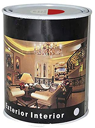 H HANSEL HOME Pintura Esmalte al Disolvente para Madera y Metal, Pintura Alquidica de Rápido Secado para Superfícies Interiores y Exteriores(Rojo Ingles, 375 ML)
