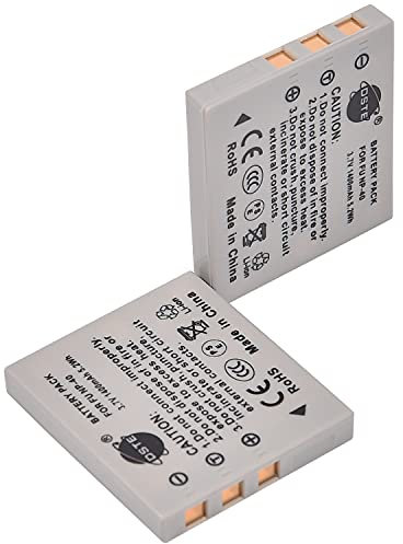 (2-Pack) NP-40 NP40 NP-40N DSTE Ersatz Batterie Akku Kompatibel für FinePix F455 F810 F811 J50 V10 Z3 Z5fd Kamera als Kodark KLIC-7005 DLI-102 D-LI8 D-Li85