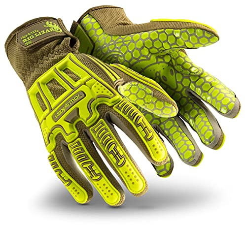 HexArmor Cut and Puncture Resistant Impact Protection Work Gloves | Rig Lizard® Series 2030X | Large