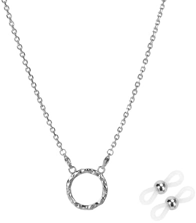 Glasses Holder Chain Loop Eyeglasses Necklace Ring for Women Reading Glasses Sunglasses Necklace for Men (O chain)