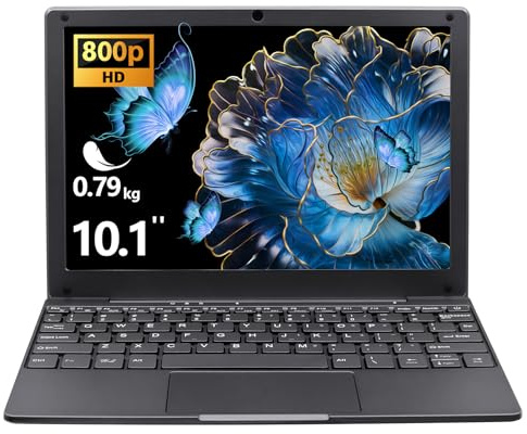 LONGEVINCE Piccolo mini laptop,10,1 pollici (0,79 kg),ultra sottile e leggero netbook 11,Celeron N4000,8 G DDR4,webcam,USB 3.0,tipo C,HDMI,perfetto per bambini e adulti (Grigio, 8G+960G SSD)