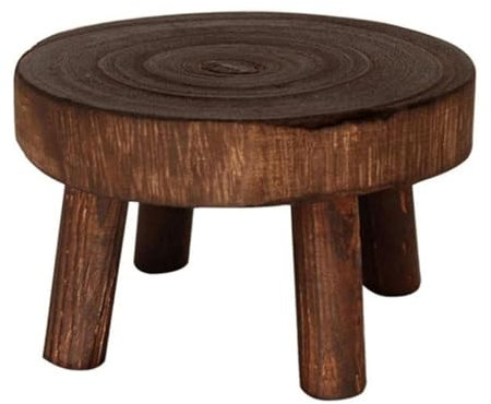 Sgabello per piante in vero legno – Sgabello decorativo per fiori, supporto per vasi di fiori, sgabello in legno, supporto per piante grasse, supporto per vaso di fiori, sgabello per interni