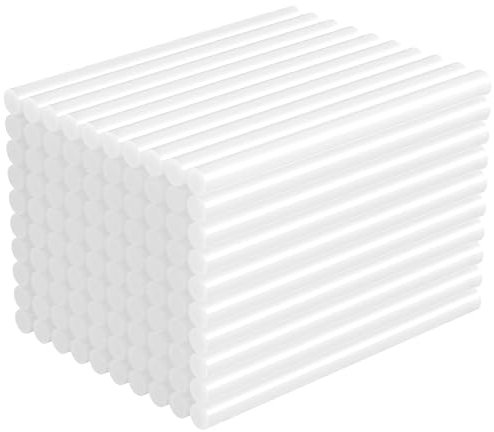 Riloventa 200 pièces Colle Chaude 7 x 100 mm, Bâton de Colle Transparents Universels pour Pistolet à Colle Chaude, Bâtonnets de Colle Chaude Séchage Rapide pour Bricolage, Artisanat, Réparations