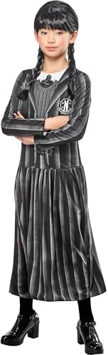 RUBIE'S Wednesday Netflix officiel - Déguisement uniforme Mercredi pour enfant/ado - Taille 11-13 ans