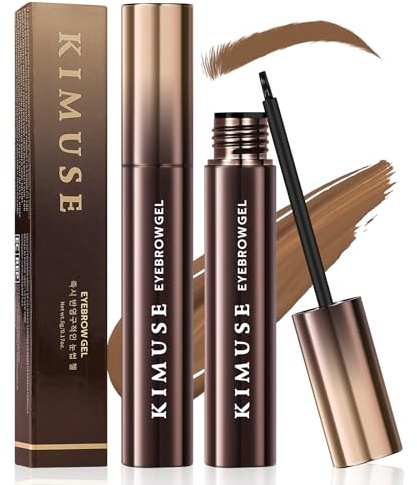 KIMUSE Eyebrow Gel, Tinte Para Cejas Color Natural, Impermeable y de Larga Duración Para Cejas Llenas y Definidas, 0.17 oz (Natural Brown)