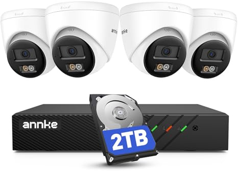 ANNKE Kit Videovigilancia PoE 3K, NVR 8CH 4K con HDD 2TB