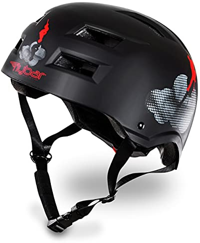 Flybar Bike Helmet- Multi Sport Dual Certified Adjustable Dial, Skateboard Helmet, Roller Skating, Pogo, Electric Scooter, Snowboard, Boys and Girls Kids- Adults Helmets (Cld,S-M)
