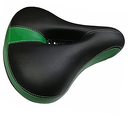 Laxzo ® Cykelsäte, cykelsadel, bekväm, vattentät, mjuk kudde, bred cykelgelsadlar för racercykel, cruiser-cykel, Montain-cykel, spinncykel, träningscyklar (grön)