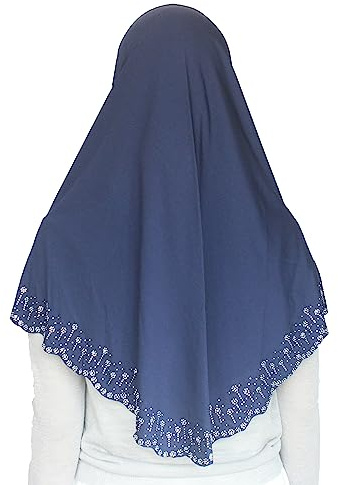 Modest Beauty Instant Hijab Scarf for Women Muslim Women Clothing Headscarf for Girls with Czech Rhinestone