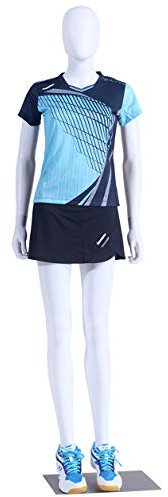 EurotonDisplay weiß weibliche Schaufensterpuppe FC-7White beweglich matt weiß Female Mannequin White (weiblich FC-7W)