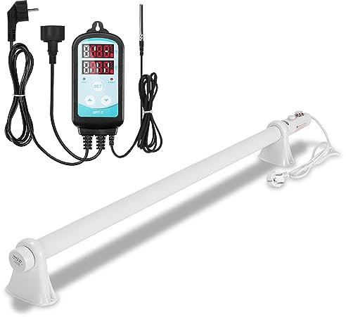 Sonnewelt Calefacción de invernadero de 135 W con termostato, invernadero, calefacción eléctrica para invernaderos con empotrado, ideal para armarios e invernaderos