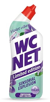 Wc Net - Limited Edition Violet Vibes, Detergente Liquido per Sanitari, Essenza Iris Viola e Patchouli, Prevenzione Calcare e Igienizzante per WC, 700 ml