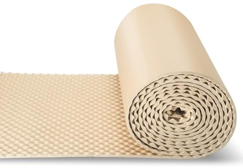 Pannelli Fonoassorbenti Rotolo Pannelli Acustici 15mm Di Spessore Pannello Fonoassorbente Adesivo Auto Per Lo Studio Di Registrazione Della Camera Da Letto Dell'ufficio(Size:1*10m,Color:Bianco sporco)