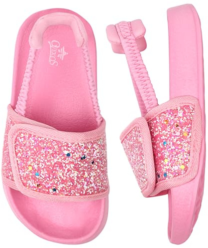 Dream QuanZhou Pantofole Estive bambina Scarpe da Spiaggia Bambini Ragazze Antiscivolo Leggere Infradito e Ciabatta e Piscina Morbido Gomma Pantofole da Bagno Interno da Esterno Sandali 23 Rosa