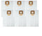 6 bolsas de filtro de forro polar para aspiradoras Bosch Professional para aspiradoras GAS serie 35, filtración mejorada y eliminación cómoda