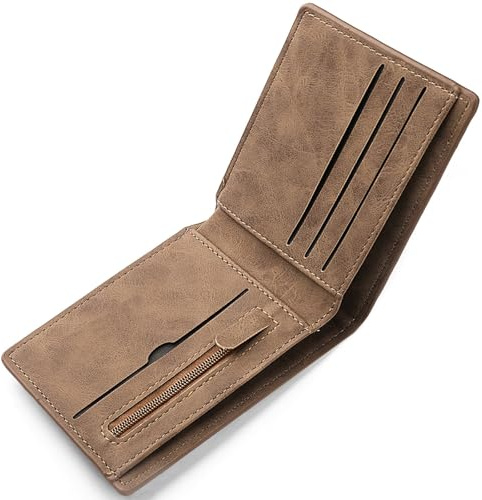 KEYRI Carteras para Hombre con Tarjetero, Compartimentos