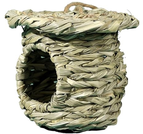 YAOPIU Maisons pour Oiseaux d'Extérieur | Poches De Perchage en Tressée pour Oiseaux | Maison de Nidification pour,pour Moineau Perroquet Calopsitte Pinson Mésange Perruche Canari
