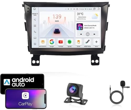 Autoradio Android 15 per SsangYong Tivoli 2015-2019 | Touchscreen capacitivo da 9 | CarPlay/Android Auto | Navigazione GPS | Octa-Core 4G/WiFi | Plug & Play | Bluetooth 5.0