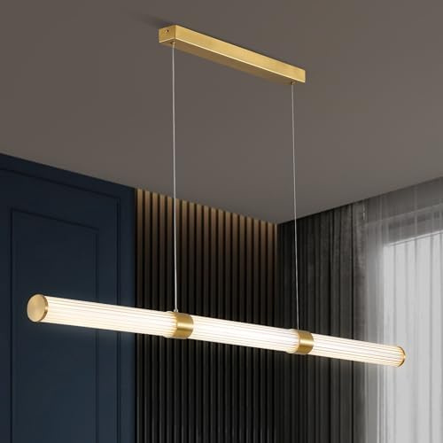 ZenithBeam LáMpara Colgante De Led, Lampara Techo Salon Regulable Para Mesa De Comedor,Lampara Techo Altura Ajustable,IluminacióN De Techo Colgante Interior Para Sala De Estar,Cocina,Mesacomedor,120Cm