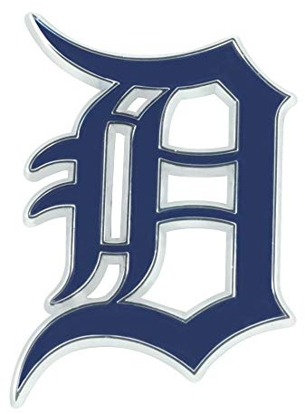 FANMATS 26580 Detroit Tigers 3D Color Metal Emblem, Diecut Team Logo Auto Emblem