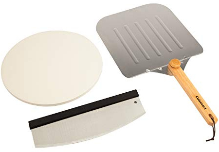 Cuisinart CPS-515 Deluxe Pizza Grilling Pack (Pizza Stone, Pizza Peel, Pizza Cutter)