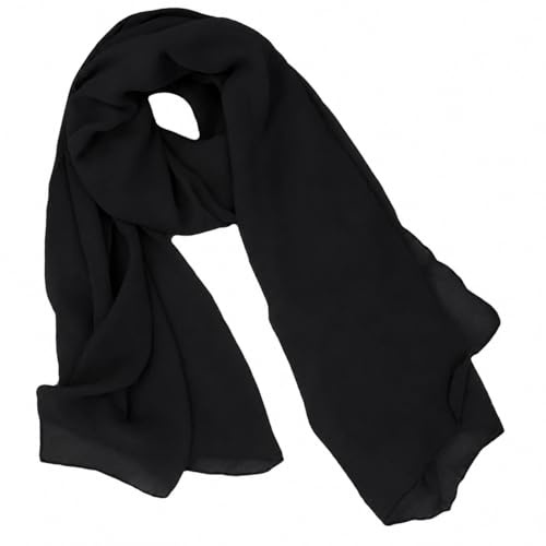 Chiffon Scarf for Women Lightweight Ladies Scarf Scarves Headscarf Woman Shawls Wraps for Spring Autumn Summer Winter Plain Hijab Scarf for Women