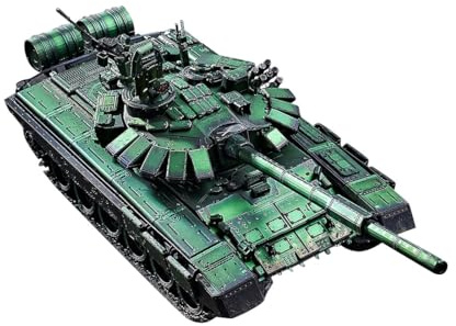 CreativeBlocker 1/48 T-72B3 Tanque Modelo - Tanque de rompecabezas de metal 3D, juego de construcción militar DIY, rompecabezas de metal para adultos, modelos de metal, regalos para Navidad cumpleaños