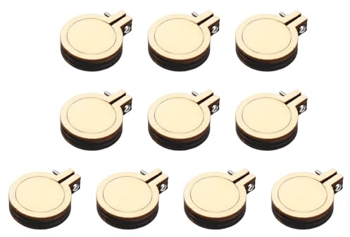 PATIKIL Mini Embroidery Hoops, 1 Inch 10 Pcs Wooden Round Cross Stitch Hoop Ring Circle Display Frame for DIY Pendant Necklace Art Crafts Sewing Decor, Wood
