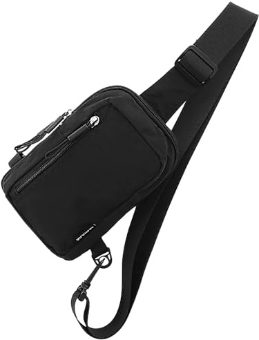 HAUMAUH Brustbeutel Damen Herren Klein Brusttasche - Umhängetasche Schultertasche Crossbody –Reisen Festival-Begleiter