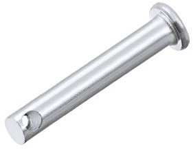 sourcing map Single Hole Clevis Pins - 5mm X 35mm Flat Head Zinc-Plating Solid Steel Link Hinge Pin 30Pcs