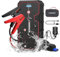 FNNEMGE Arrancador de Coches, 5000A 23800mAh Arrancador Batería Coche (para Todo vehículo de Gasolina o 8,0L de Diesel),Booster Bateria, con Puerto de Salida USB, Luz LED, Pantalla Grande HD.