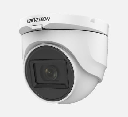 Hikvision - Caméra Dôme 4en1 Gamme Core - Résolution 1080p, CMOS Haute Performance - Objectif 2.8 mm | Portée IR 30 m - Audio par câble coaxial | Mic