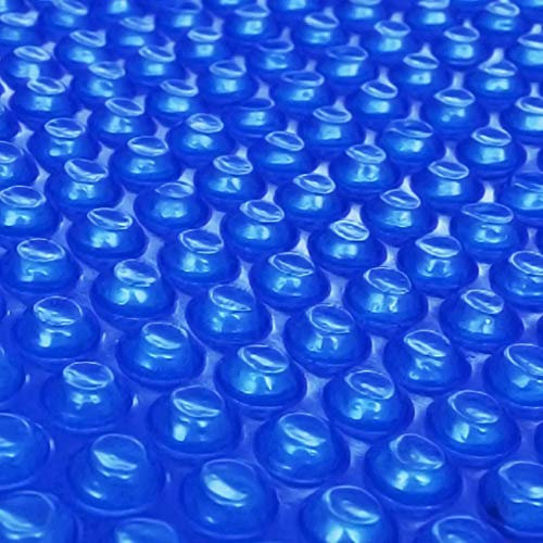 Tidyard Poolskydd pool-solpresenning drivande pool-solfilm presenning solvärme solskydd poolvärme värmepresenning bubbelplast mer storlek och färger PE 455 cm blå