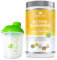 LINEAVI Aktivkost Diät Shake Vanille + Shaker, 500g, Abnehm Shake mit angenehmen Geschmack, Mahlzeitenersatz aus Soja-, Erbsen-, Reis- und Molken Eiweiß, laktose- und glutenfrei