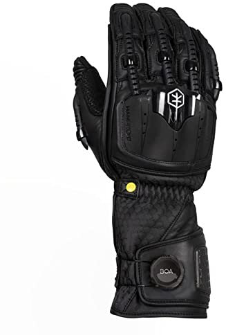 Knox Handroid MK5 Motorrad Handschuhe, schwarz, M