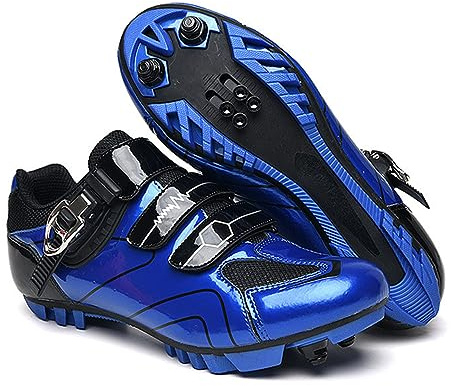 Hixingo Zapatilla de Ciclismo Hombre, Mujer Zapatos Bicicleta de Montaña Exterior MTB Compatibles con SPD Lock System, Zapatillas de Ciclismo Unisex Adulto Respirables