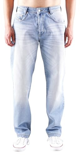 Picaldi Zicco 472 Herren Jeans | Relaxed Tapered Fit | Karottenschnitt Hose | Lässig & Locker geschnitten | Washed Light-Blue