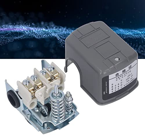 Pressure Switch for Well Pump, Adjustable Water Pressure Control Switch 3/8 NPT Female Thread 220VAC Well Pump Applications