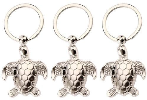 Porte-Clés Tortue 3 Pièces, Design Mignon, Antisalissure Et Durable, Léger Et Facile À Transporter, Adapté Au Rangement Quotidien des Clés.