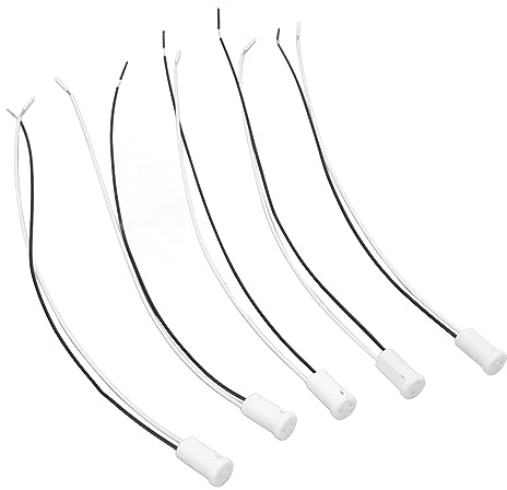 EVTSCAN G4 Portalampada in ceramica 24V 5A Portalampada resistente al calore ad alta temperatura per lampadine alogene LED Ideale per sistemi di illuminazione a bassa tensione