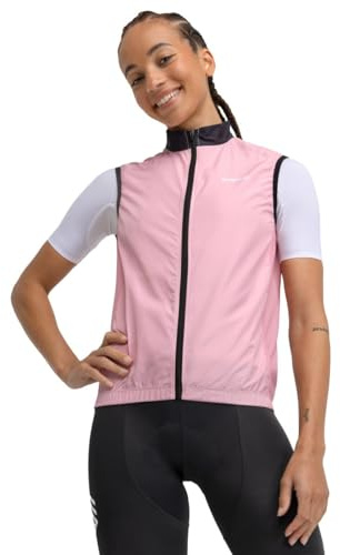 SIROKO - Winddichte Fahrradweste für Damen V1-W Berthel - L - Rosa