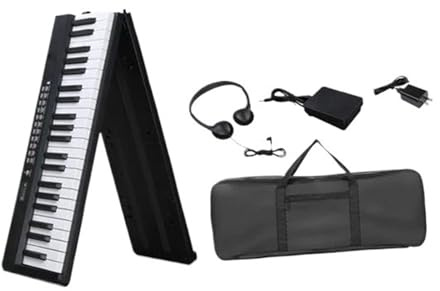 Professionellt Elektroniskt Piano 88 Tangenters Hopfällbara Halvvägda Standardkeyboard Digitalpiano