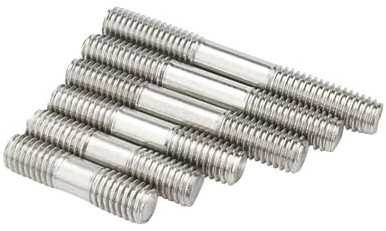 Perno prisionero roscado de doble extremo acero inoxidable, M12-1.75, rosca 40 mm a 150, 316, tornillos y pernos varilla empuje ajustables ajustados(M12x50mm-5pcs)
