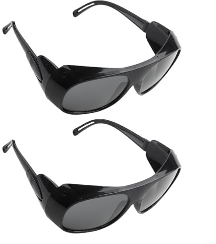 Lot de 2 lunettes de soudage avec gradation automatique et résistance pour une soudure sûre (gris)